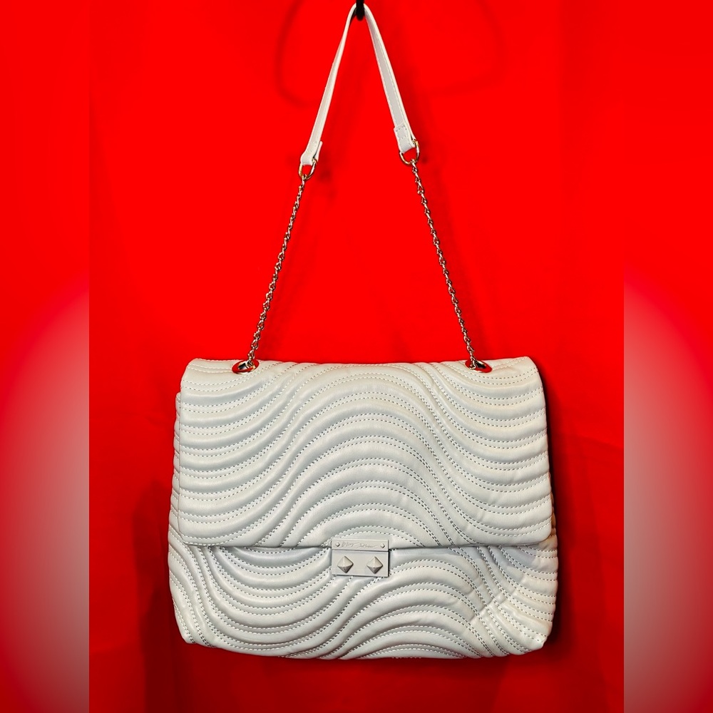 Betsey Johnson® Ciara Quilted Shoulder Bag in Gray
